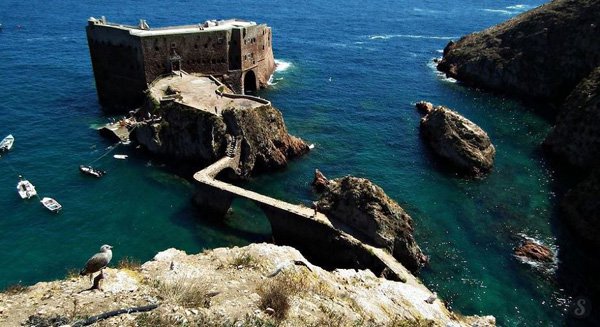 Portugal : The Fort of São João Baptista The Fort of São João Baptista is a seventeenth century fort located on the island of Berlengas in front of the port city of Peniche in central Portugal...