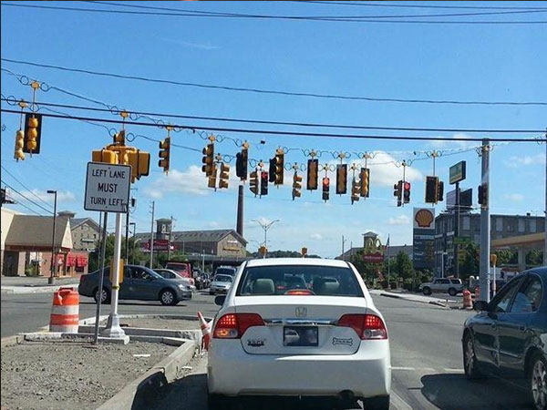 traffic signal for sale - Left Lane Must Turn Left Irre
