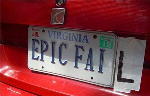 vehicle registration plate - Jul Virginia 2 Epic Fat