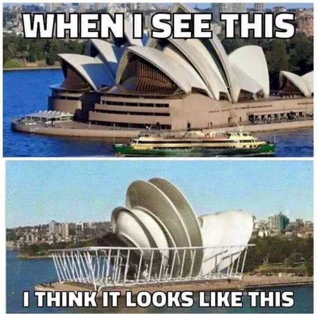sydney opera house - When I See This I Think It Looks This