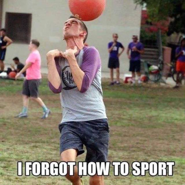 funny kickball - Forgot How To Sport