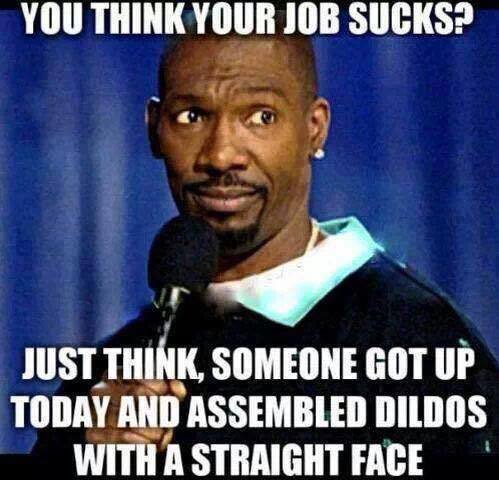 could be worse funny - You Think Your Job Sucks? Just Think, Someone Got Up Today And Assembled Dildos With A Straight Face