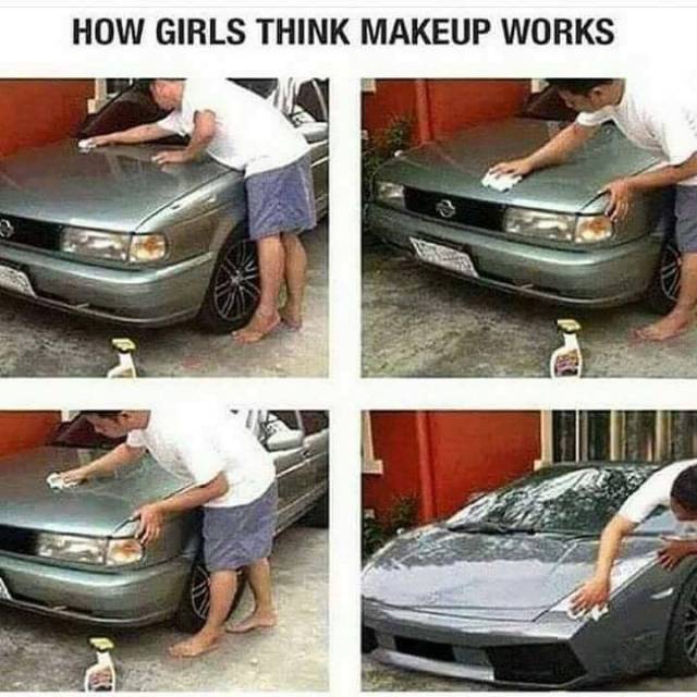 girls think makeup works - How Girls Think Makeup Works