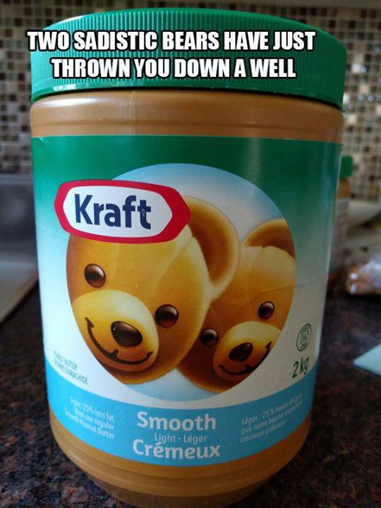 Humour - Ti Two Sadistic Bears Have Just Thrown You Down A Well Kraft Smooth LightLger Crmeux