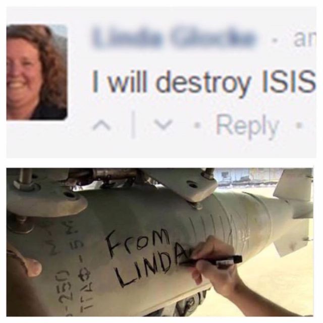 linda i will destroy isis - an I will destroy Isis ^ V from. 250 M2 Trad5M Linda