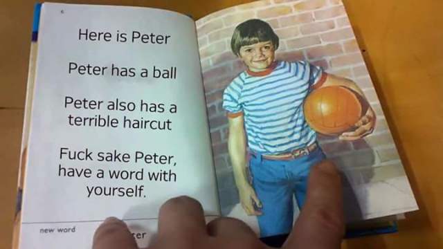 fuck sake peter have a word with yourself - Here is Peter Peter has a ball Peter also has a terrible haircut Fuck sake Peter, have a word with yourself. new word