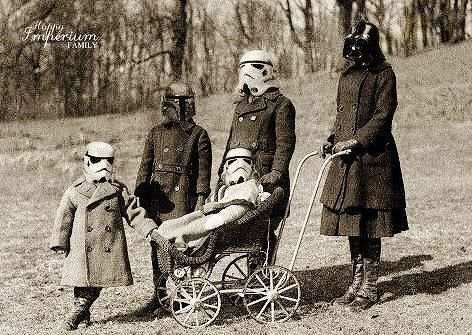 Right From The DeathStar Vaults Star Wars Family Photos!