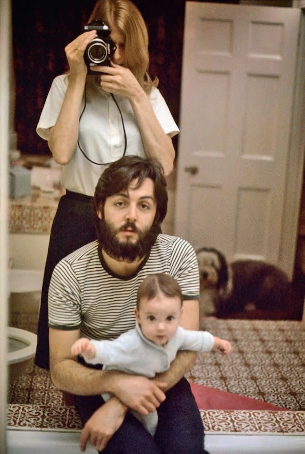 Linda McCartney...A self-portrait of Linda, Paul and Mary McCartney, 1969. Linda was a photographer in her own right prior to meeting Paul.