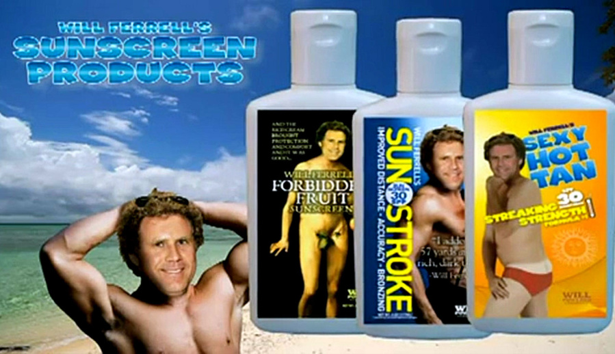 Ferrell created his own sunscreen lotions which features a scantily clad Will and comes in three different options. The best part, all of the sales proceeds benefit the charity Cancer for College's "College Willpowered Scholarship Fund" which gives scholarships to cancer survivors and amputees. He says, "I've always dreamed of owning a lotion company. And, I've always hated cancer.”