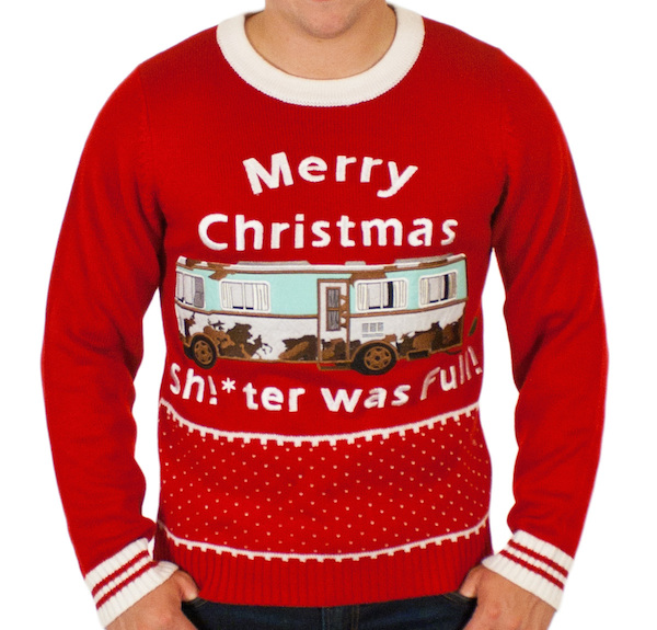 weird christmas sweater - Merry Christmas Shter was