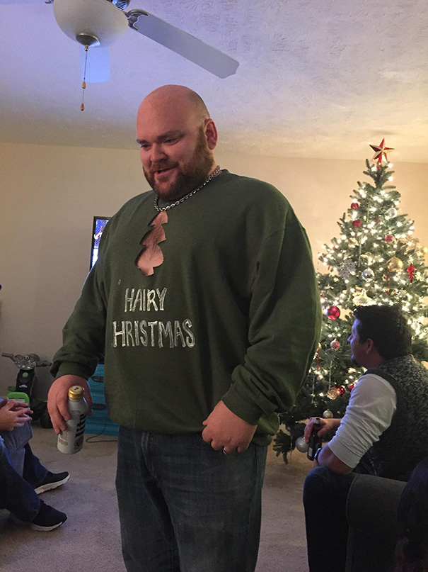 hairy christmas sweater - Hairy Hristmas