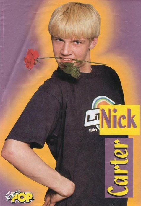 Nick Carter attempting to seduce/terrify you: