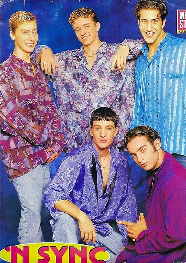 NSYNC looking like the way a 4-year-old would dress for the club: