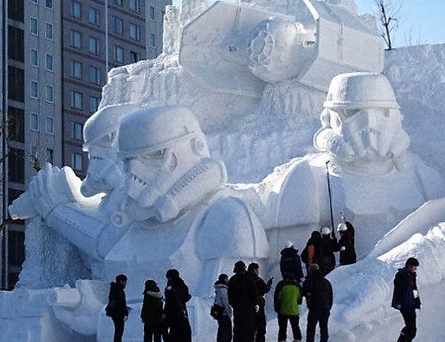 star wars snow sculpture