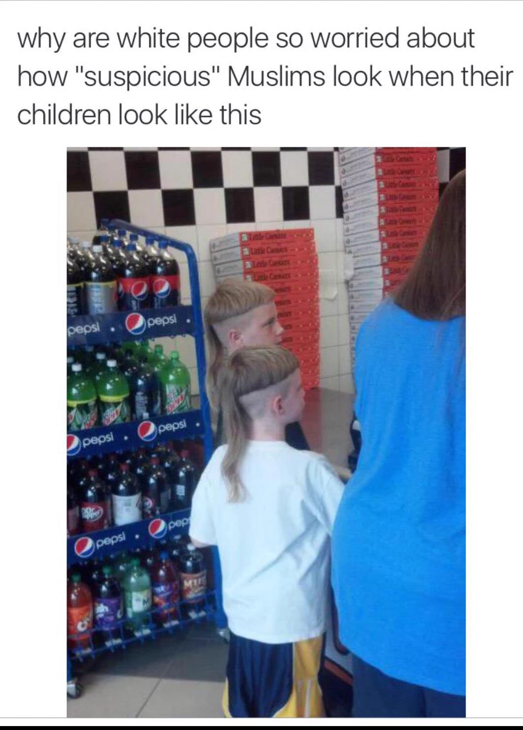 bowl cut mullet kids - why are white people so worried about how "suspicious" Muslims look when their children look this Opepsi pepsi pepsi pepsi pepsi