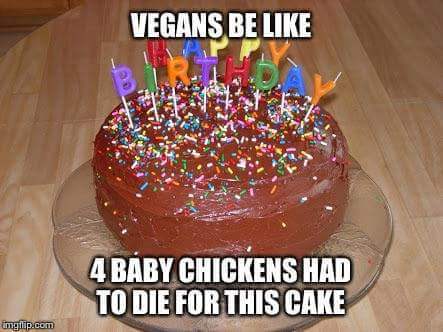 random pic birthday cake - Vegans Be 4 Baby Chickens Had To Die For This Cake map.com