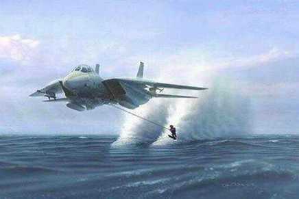 fighter jet water ski