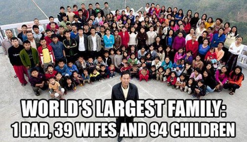 man with most wives in india - World'S Largest Family 10A0.89 Wifes AND94CHMOREN