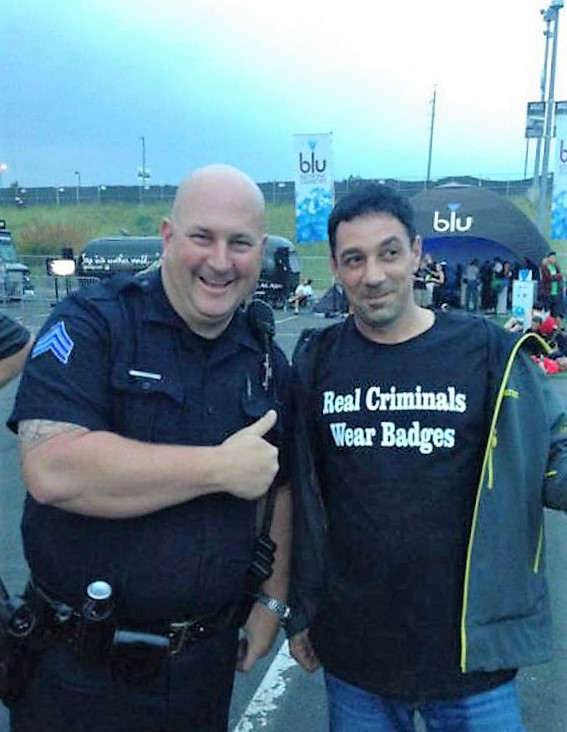 police officer - blu Real Criminals Wear Badges