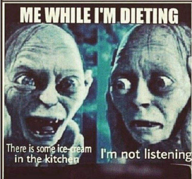 diet and fitness funny - Me While I'M.Dieting There is some ice cream in the kitchen I'm not listening
