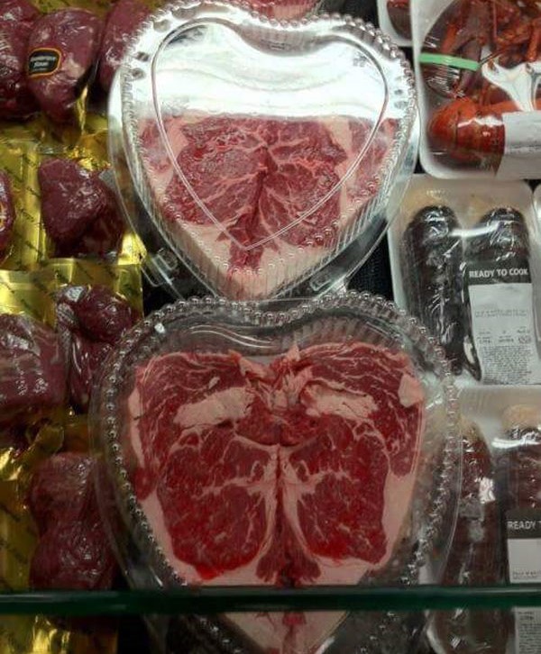heart shaped ribeye steaks - Ready To Cook Reasy