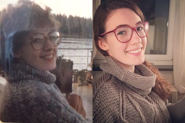 cool pics - my mother and i both age 25