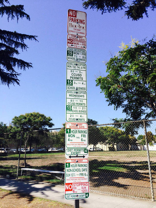 Ridiculous Parking Sign In Los Angeles