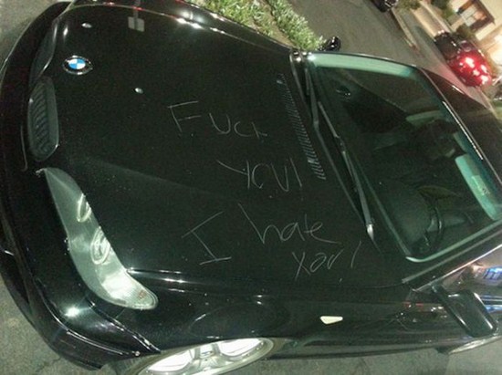 graffiti cheaters car - Vae