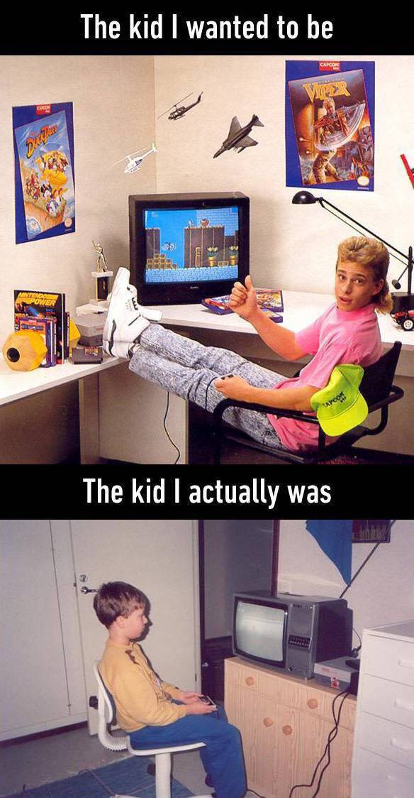 cool 90's kid - The kid I wanted to be Vir The kid I actually was