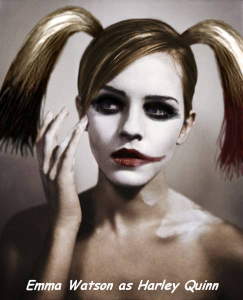 emma watson as harley quinn - Emma Watson as Harley Quinn