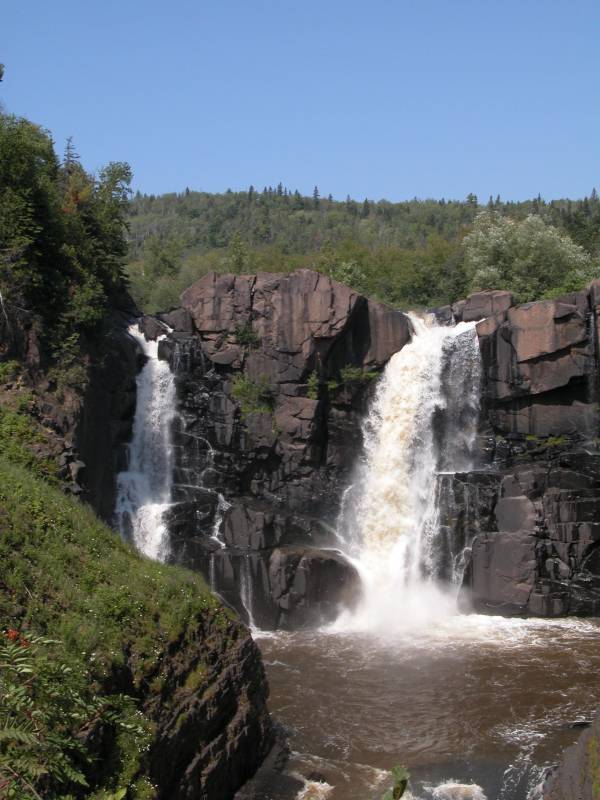 grand portage state park, pigeon river waterfall