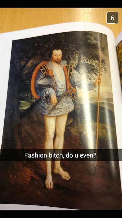 textbook snapchat poster - Fashion bitch, do u even?
