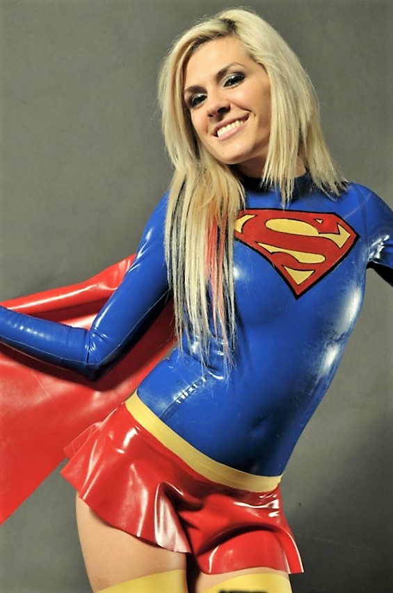 random pic supergirl latex boobs gif