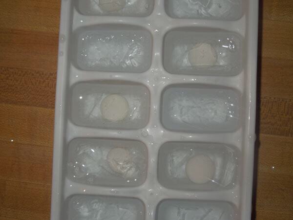 Put the old, “Mentos explode when popped into soda” theory to the test with these Mentos-infused ice cubes.