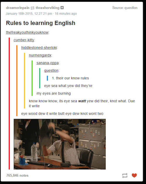 20 Times Tumblr Hilariously Explained The English Language!