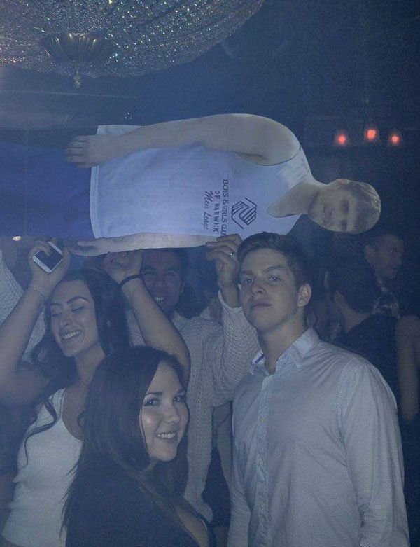 Crowd surfing at the club was a blast...