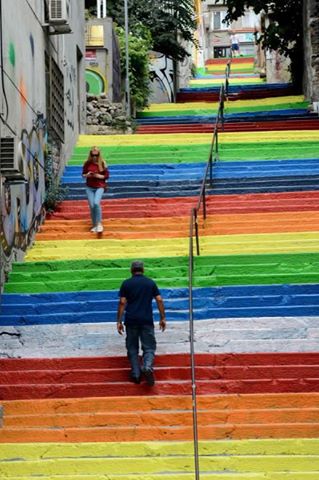 rainbow stairs turkey