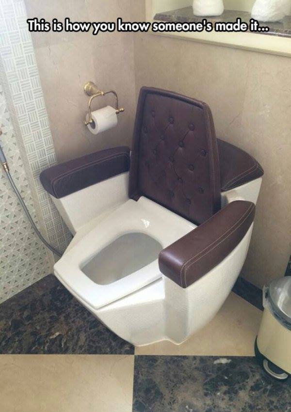 funny toilet - This is how you know someone's made it...
