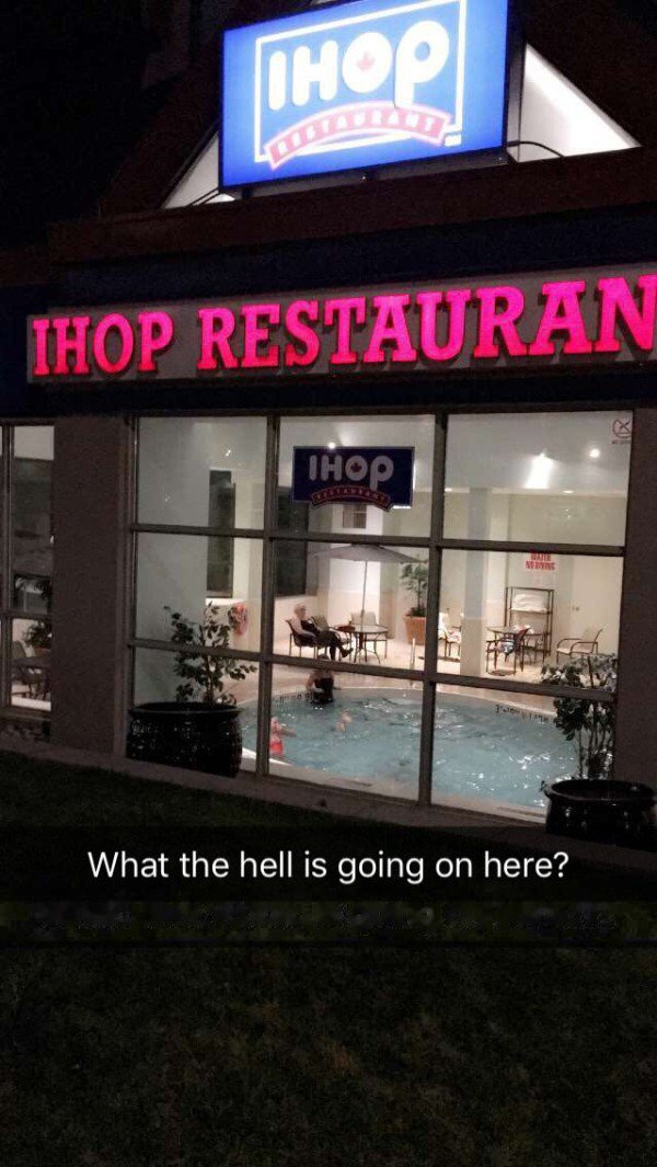canada ihop pool - Ihop Restauran | What the hell is going on here?