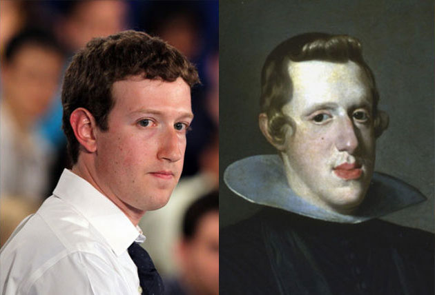 Mark Zuckerberg-King PhilipIV of Spain