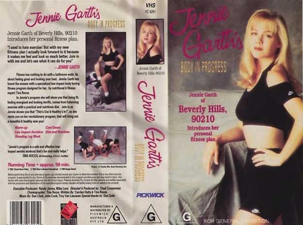 media - Vhs Yes Jennie Garttis 100Y870628 Jennie Garth of Beverly Hills 90210 Introduces her personal fitness plan. used to hate But with my the plant actually book forward to because makes me fed und look so much bettecoin with me and the whitkan de for 