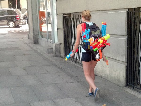 water gun funny