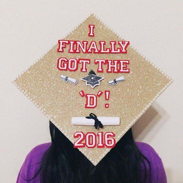 finally got the d graduation cap - Finally Got The D'! 2016