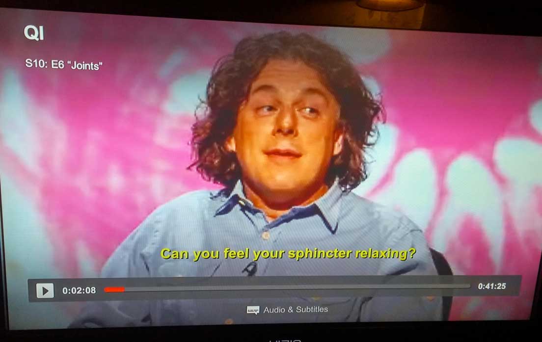 display device - Qi S10 E6 "Joints" Can you feel your sphincter relaxing? 08 25 Audio & Subtitles