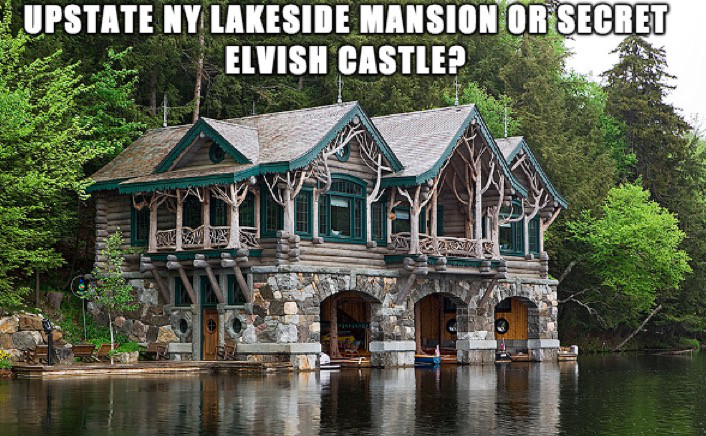 lakeside mansion - Upstate Ny Lakeside Mansion Or Secret Elvish Castle?
