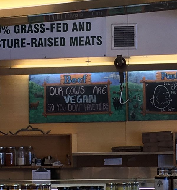 banner - % GrassFed And TureRaised Meats Olom Beef Our Cows Are Vegan So You Dont Have To Be Got Ettet
