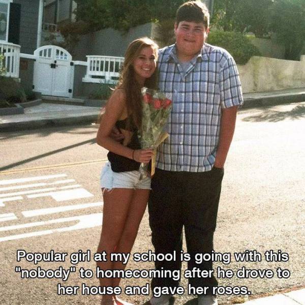 faith in humanity restored meaning - Md Popular girl at my school is going with this "nobody" to homecoming after he drove to her house and gave her roses.