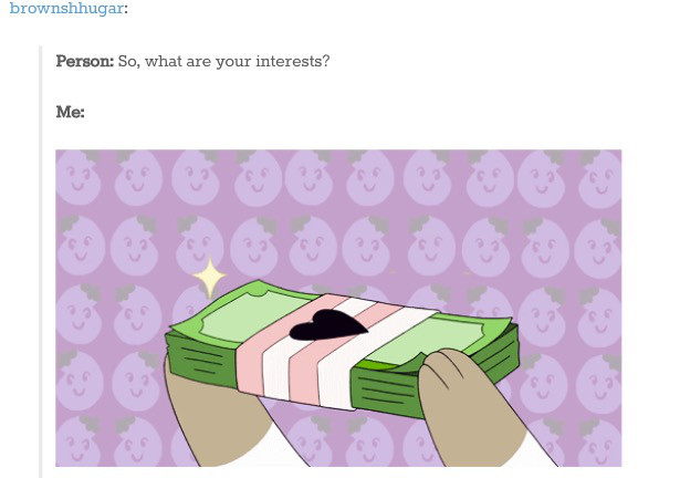 falling money gif - brownshhugar Person So, what are your interests? Me