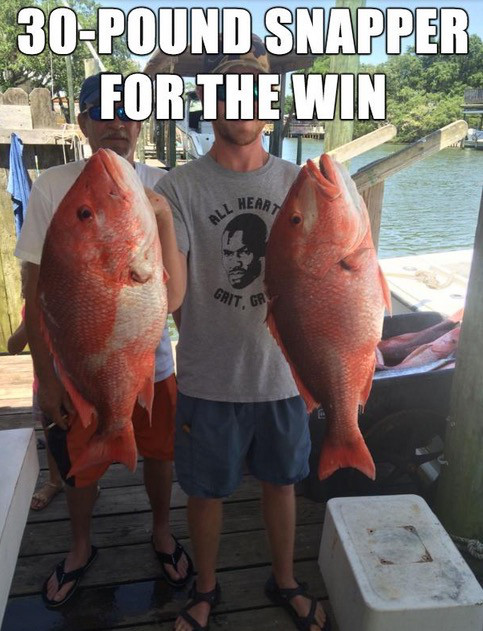 fishing - 30Pound Snapper For The Win Hear Ll Hea Gru