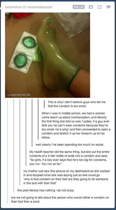 funny tumblr posts - kan krisvirtue bombasserspell Tmetests This is why I don't believe guys who tell me that the condom is too small. When I was in middle school, we had a woman come teach us about contraception, and literally the first thing she told us